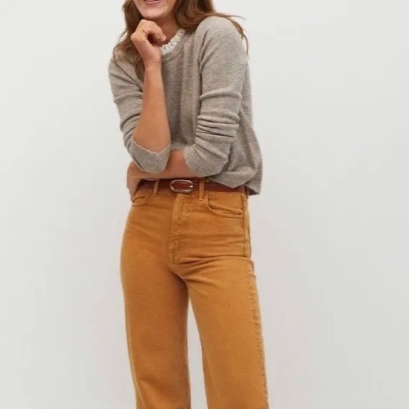 NWT Size Medium Mango wool sweater with lace collar - Picture 4 of 7